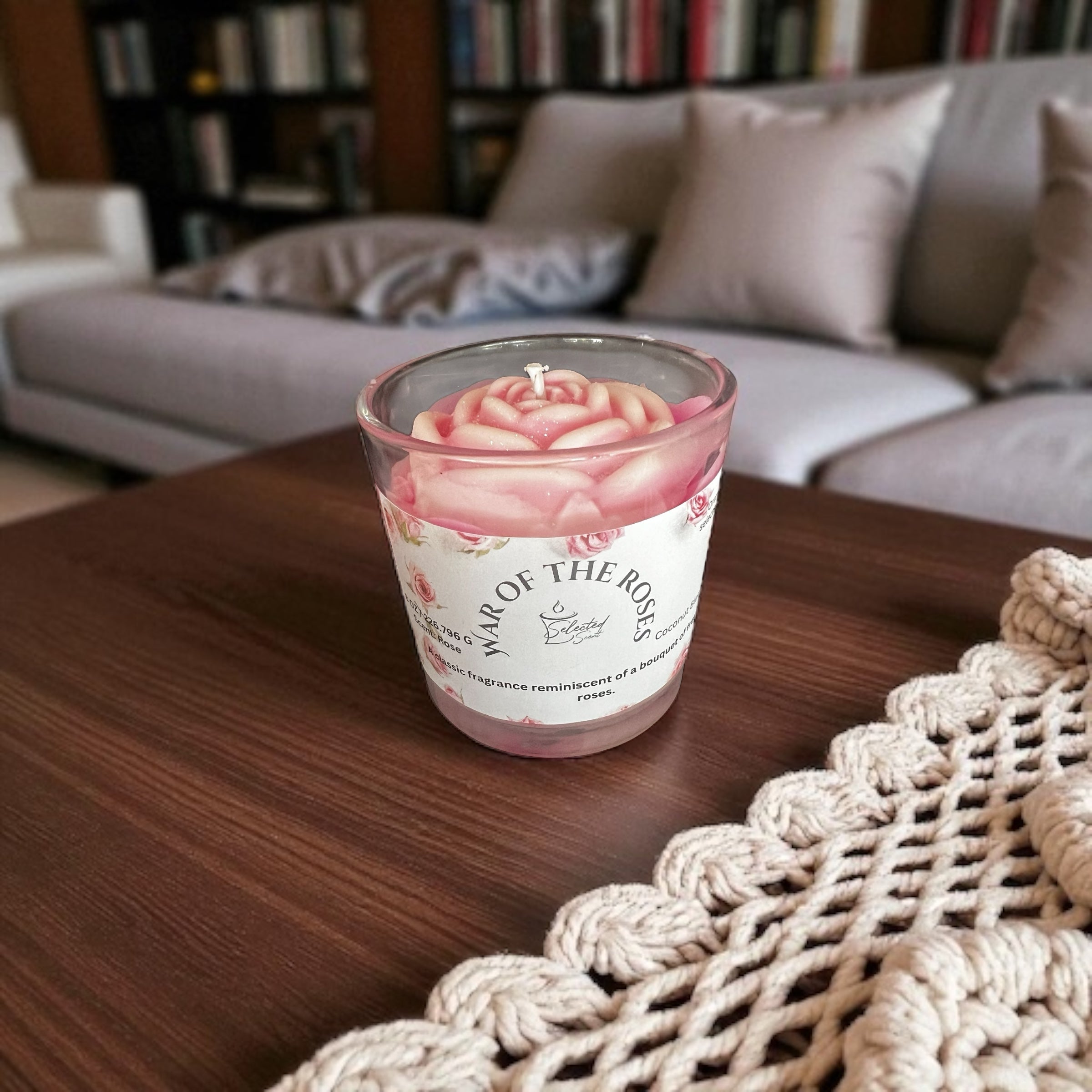 War Of The Roses 8 Oz Specialty Candle Sculpted And Designer