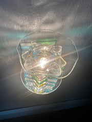 Multi Color Glass Circular Modern Plug In Warmer For Wax Melts