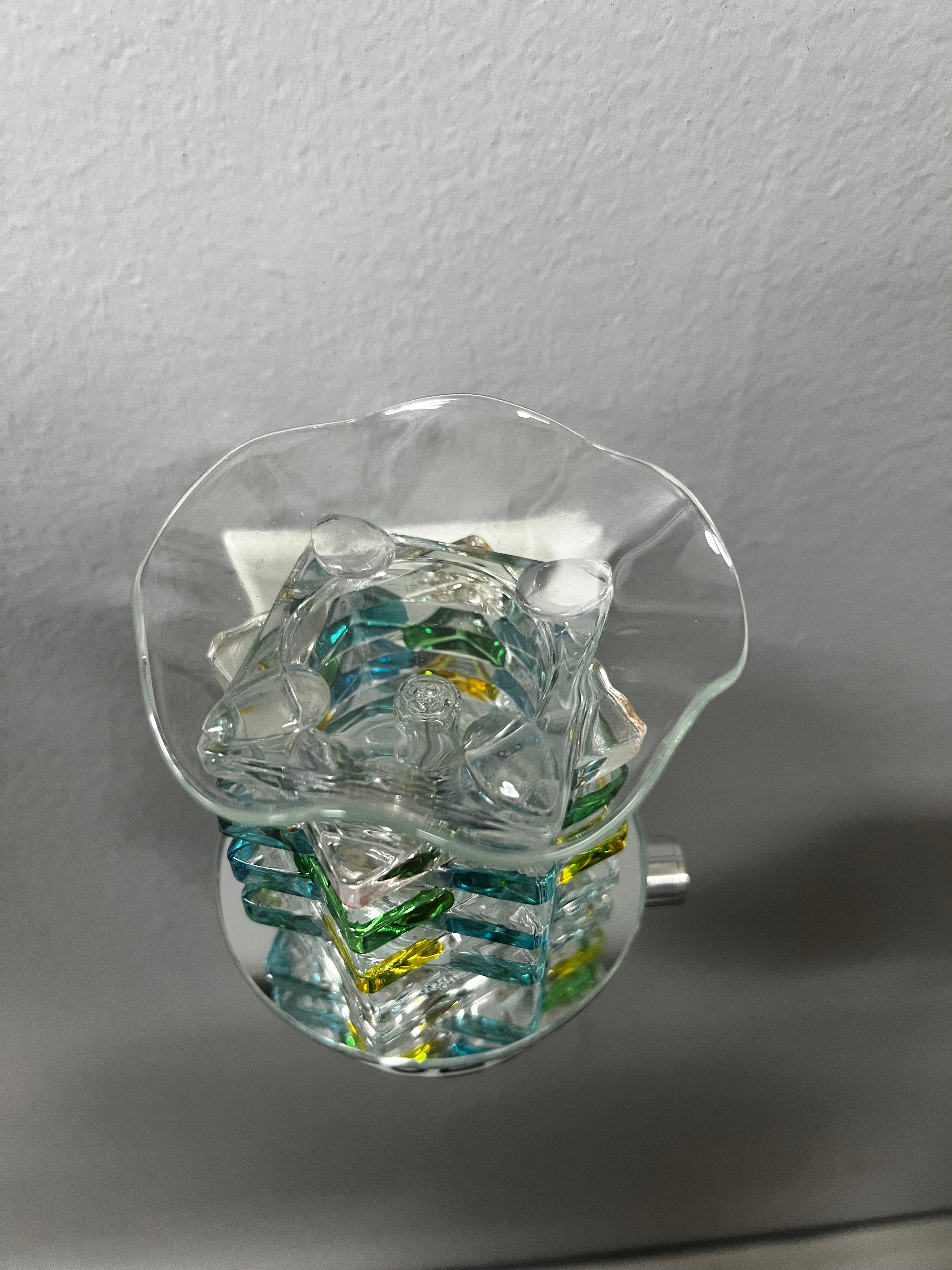 Multi Color Glass Circular Modern Plug In Warmer For Wax Melts