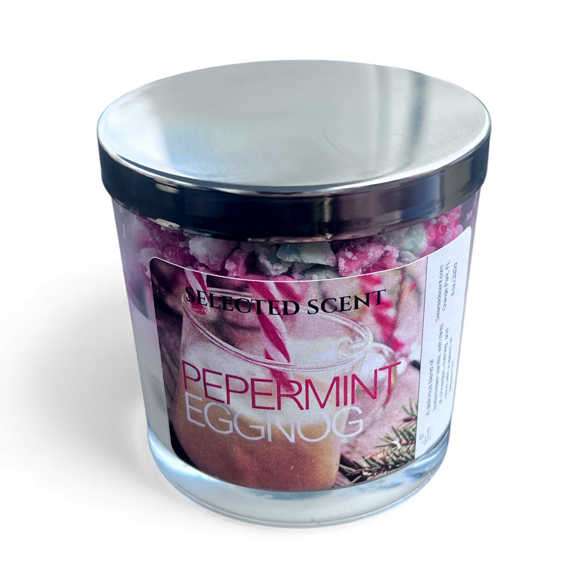 Peppermint Eggnog 8 Ounce Candle
