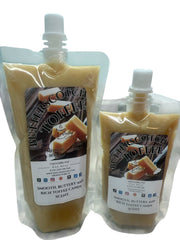Selected Scent Butterscotch Toffee Melting Soap labeled A Sweet Sensation with smooth buttery rich toffee candy scent