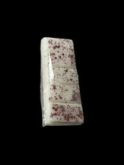 Selected Scent all natural wax melts in white with red speckles segmented for easy use