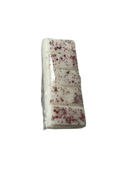 Selected Scent all natural wax melts bar with white base and red speckles for home fragrance