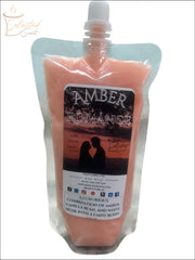 Selected Scent amber romance all natural squeezable wax melt with vanilla and musk fragrance