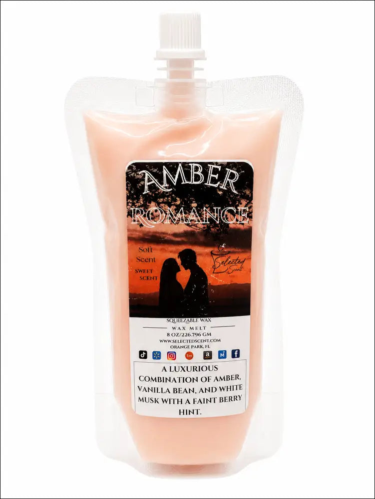 Amber romance squeezable wax melt all natural - 8 ounces