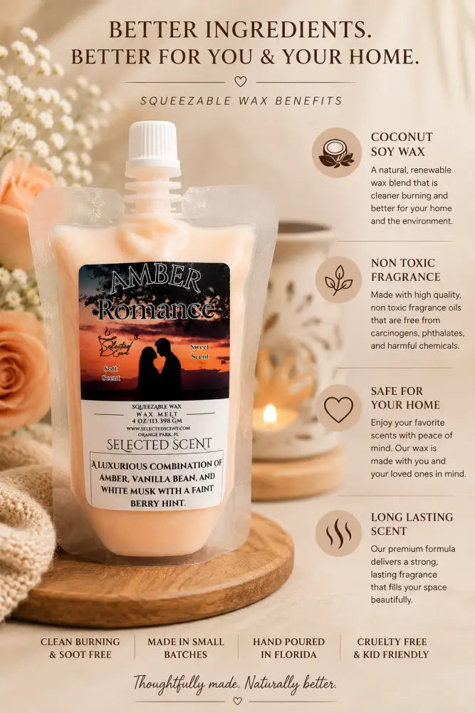 Amber romance squeezable wax melt all natural