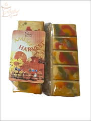 Selected Scent Amish Harvest wax melt with long lasting fall fragrance melt and autumn colors