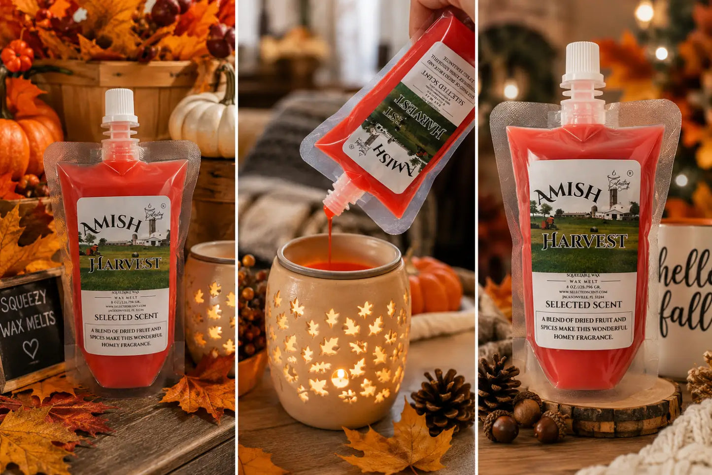 Amish harvest squeezable wax melts
