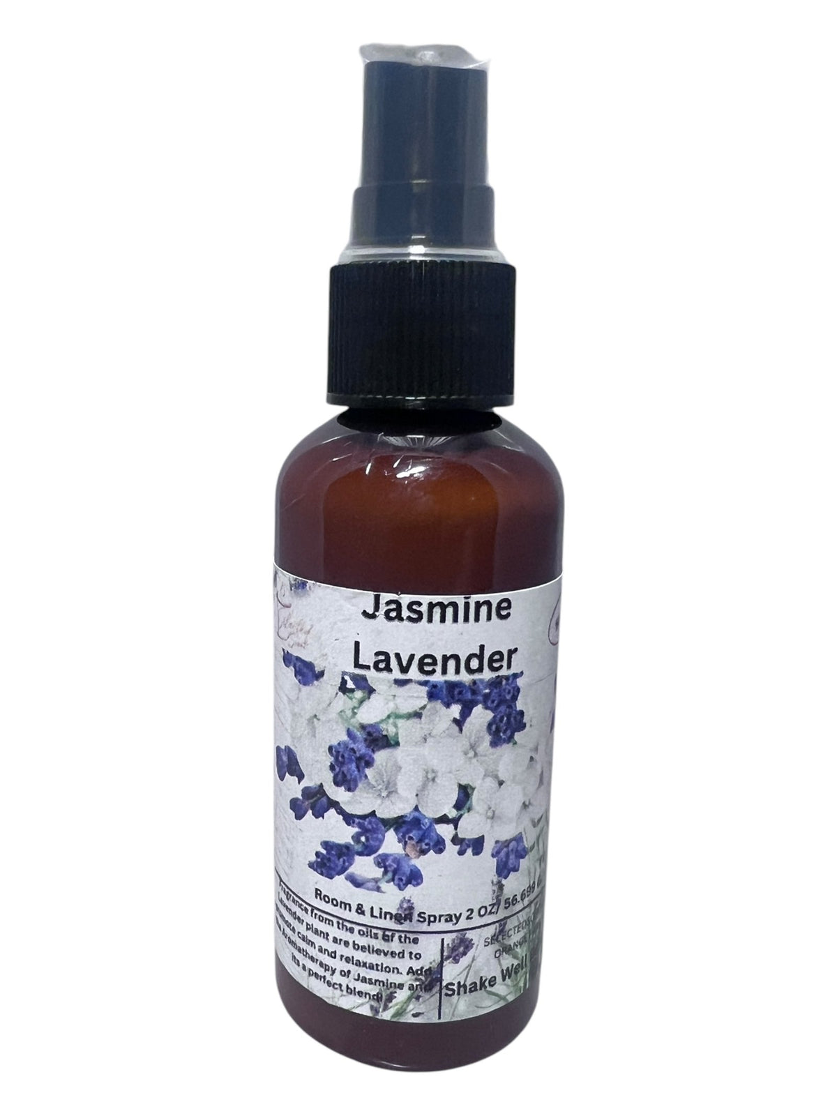 An Aromatherapy Selected Scent Original jasmine lavender room and linen spray bottle with black pump