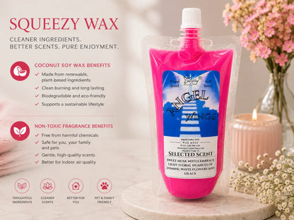 Angel wings long lasting squeezable wax melts