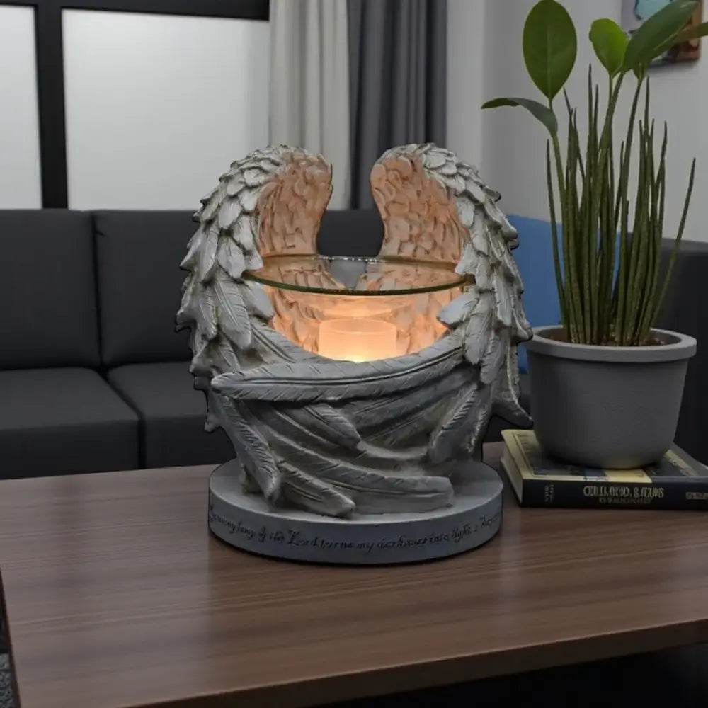 Angel wings wax and oil warmer electric with dimmer wheel