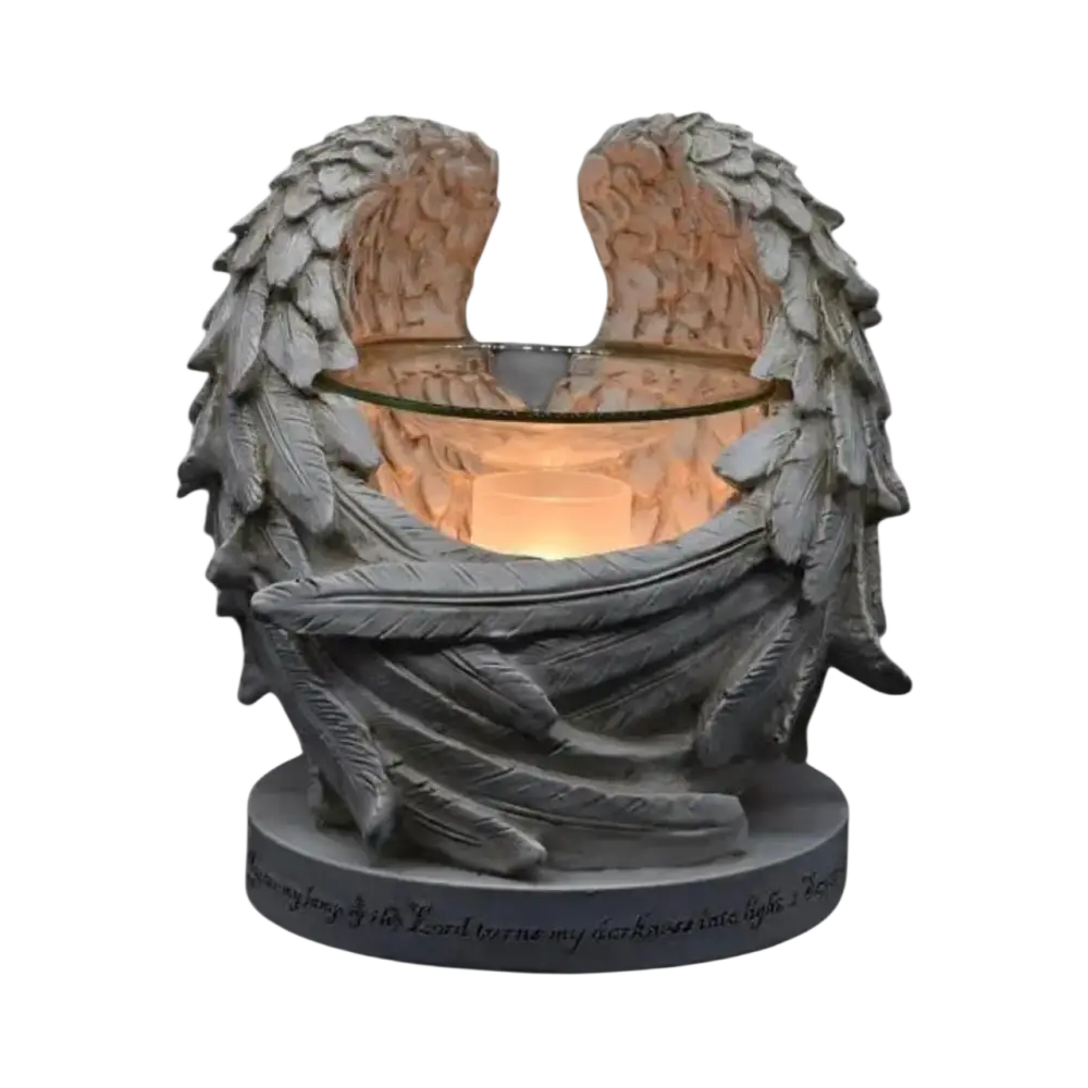 Angel wings wax and oil warmer electric with dimmer wheel