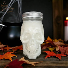 Apple Cider Donut 16 Oz Skull Shaped Fragrance Candle