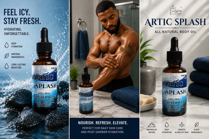 Arctic splash body oil – hydrating & long-lasting fragrance by selected scent