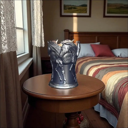 Horses silver wax and oil warmer electric decorative