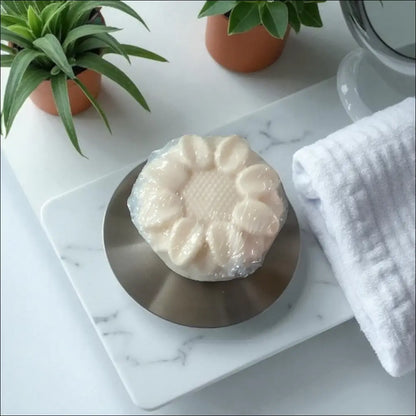 Baby powder goat and aloe soap soft luxurious fragrant
