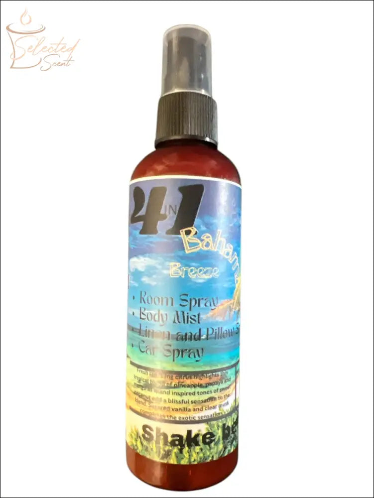 Selected Scent long-lasting tropical scent spray bottle for room, body, and car use