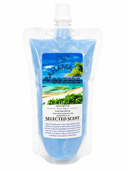 Bahama breeze squeezable wax melt tropical scented for home - 8 ounces