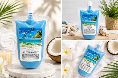 Bahama breeze squeezable wax melt tropical scented for home