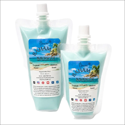 Bahama breeze squeezable wax melt tropical scented for home