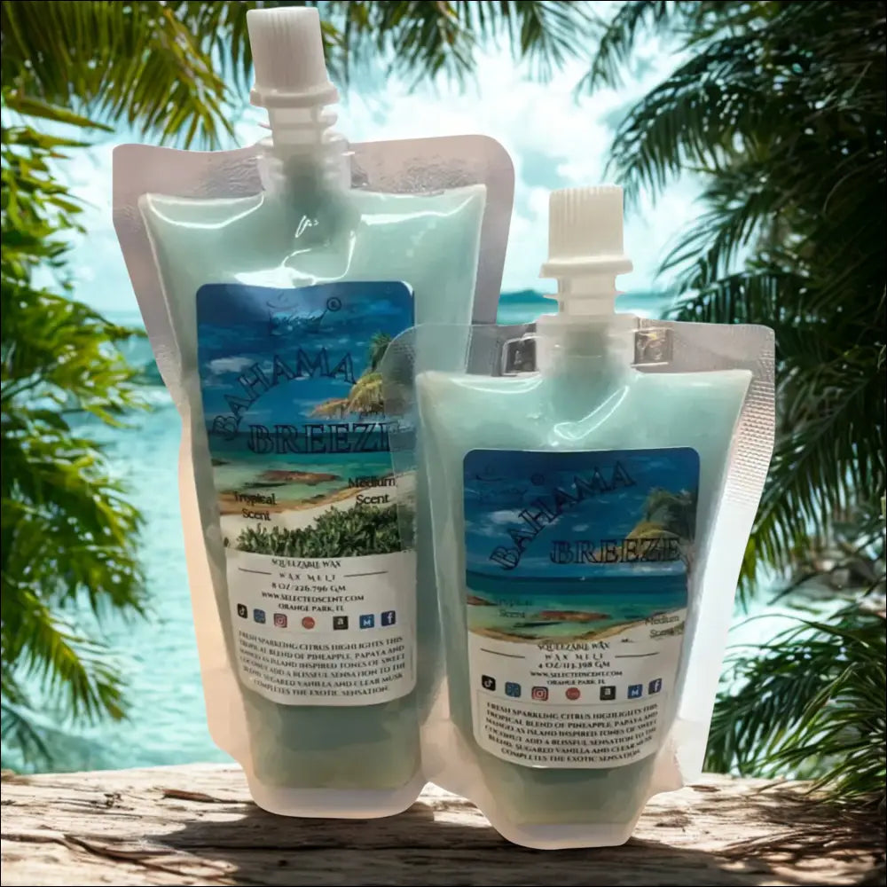 Bahama breeze squeezable wax melt tropical scented for home