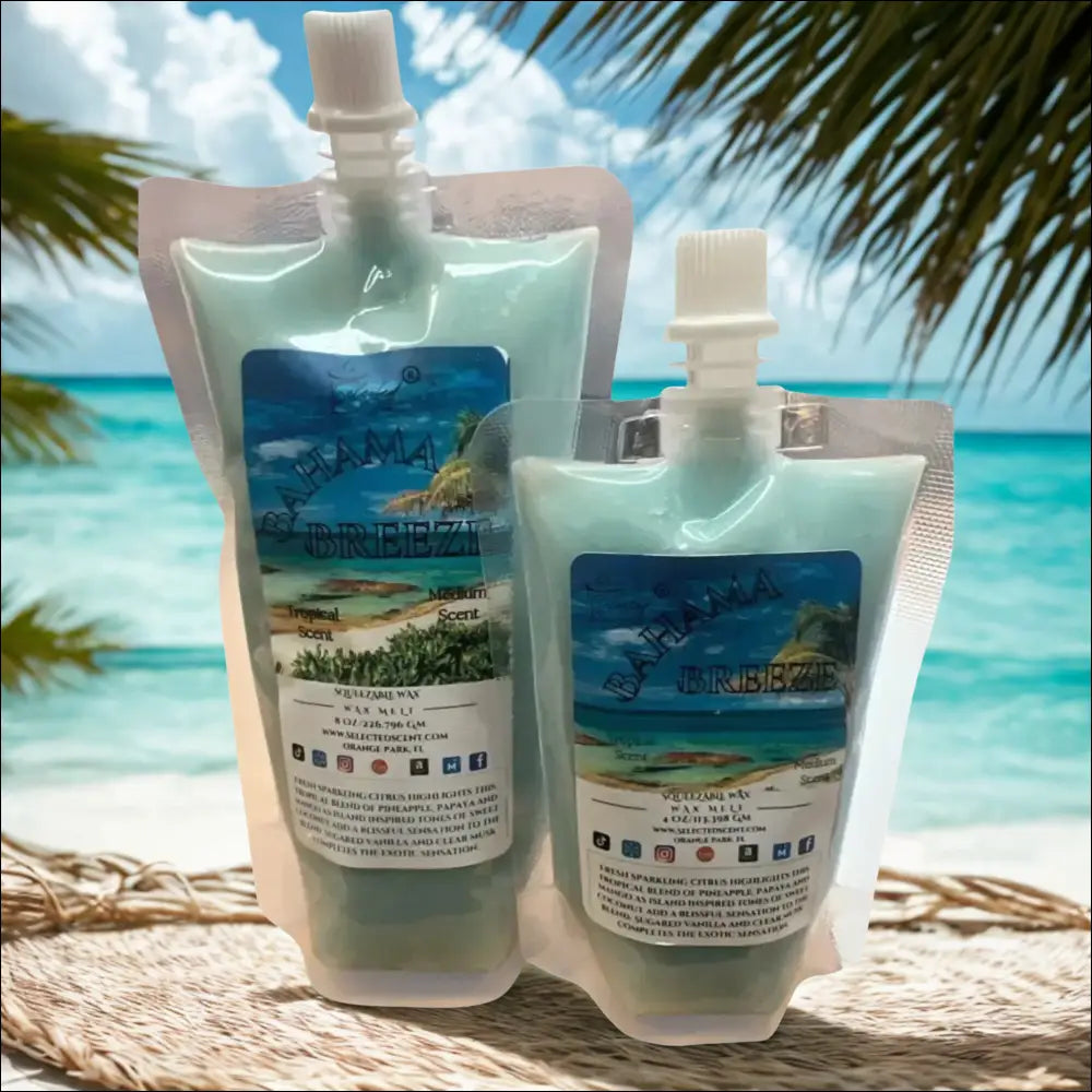 Bahama breeze squeezable wax melt tropical scented for home
