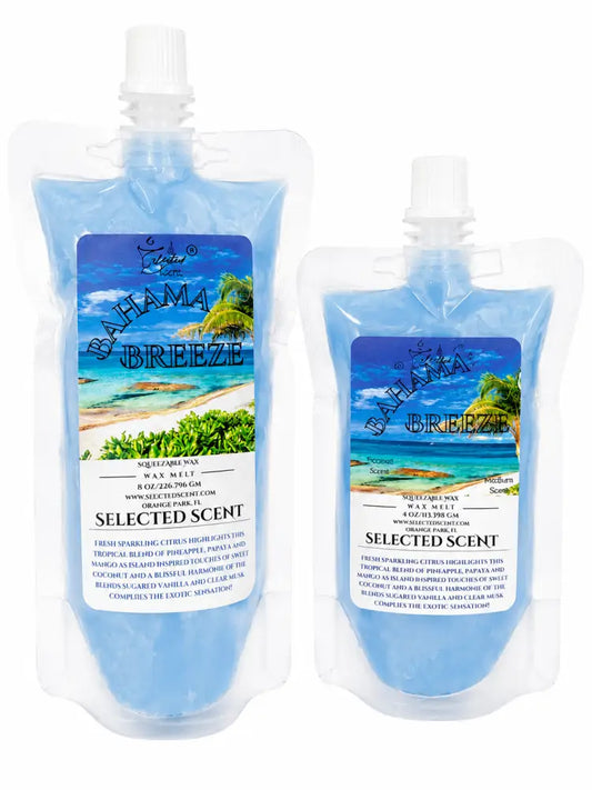 Bahama breeze squeezable wax melt tropical scented for home