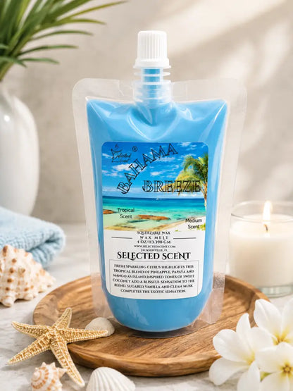 Bahama breeze squeezable wax melt tropical scented for home