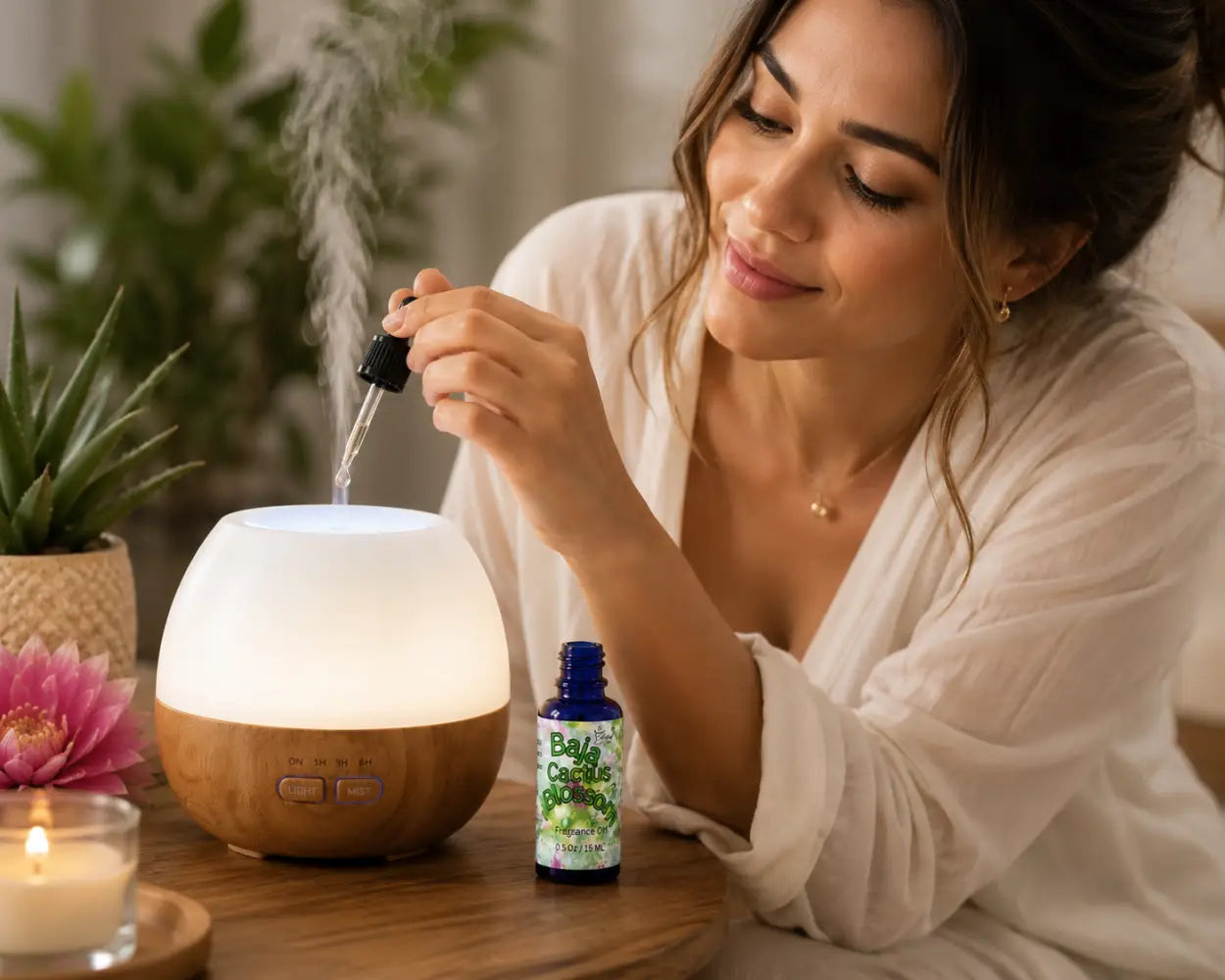 Baja cactus blossom 100% fragrance oil – desert bloom & fresh floral home by selected scent