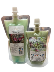 Selected Scent Baja Cactus Blossom all natural wax melts in green resealable pouches