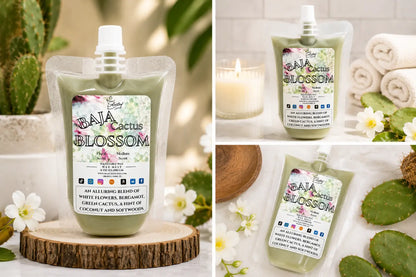 Baja cactus blossom squeezable wax melt all natural melts