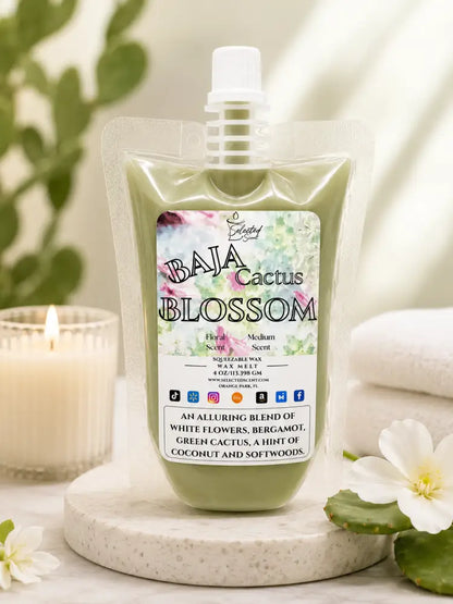 Baja cactus blossom squeezable wax melt all natural melts