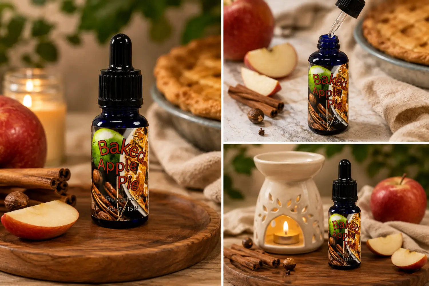Baked apple pie 100% fragrance oil – warm homemade dessert home by selected scent