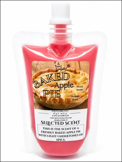 Baked apple pie wax melt squeezable pack - 4 ounces