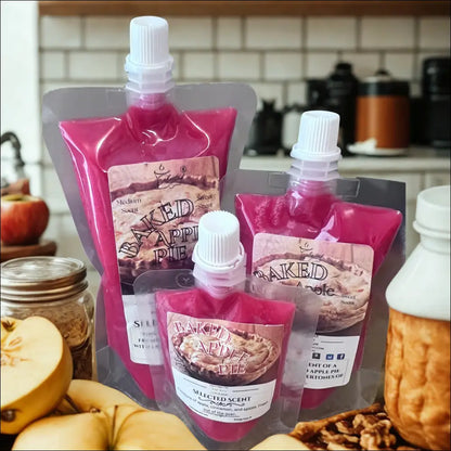 Baked apple pie wax melt squeezable pack