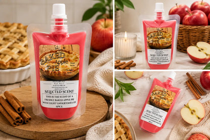 Baked apple pie wax melt squeezable pack