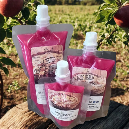 Baked apple pie wax melt squeezable pack