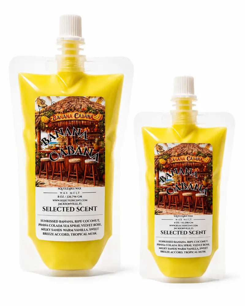 Banana cabana squeezable wax melt all natural melts