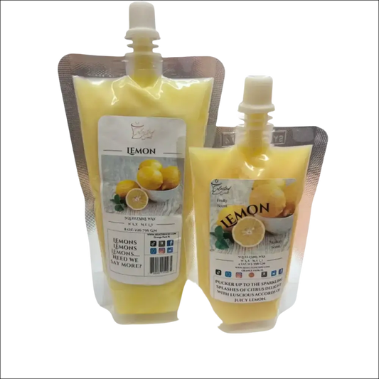 Lemon squeezable wax melt long lasting fragrance