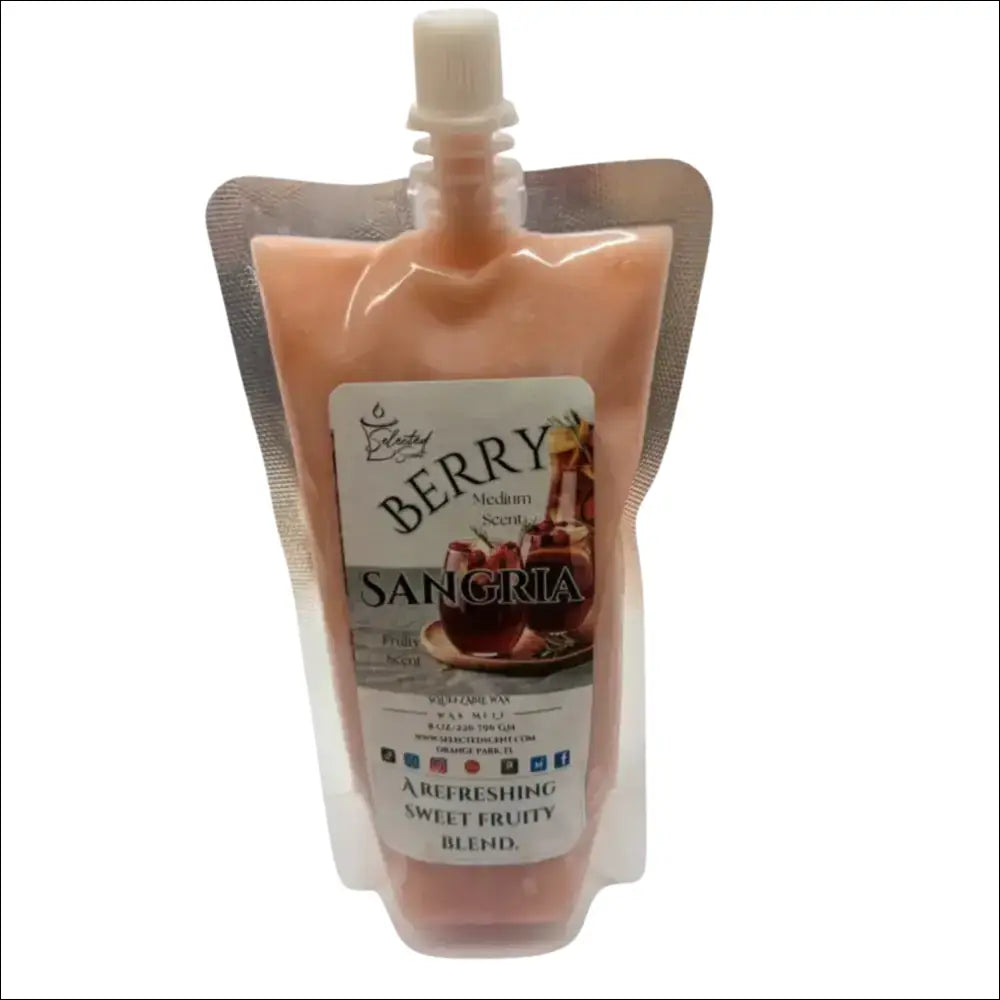 Berry sangria squeezable wax melt sweet home fragrance limited edition - 8 ounces