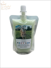 Selected Scent fresh cut grass wax melt in a refill pouch with Bella's Lawn label