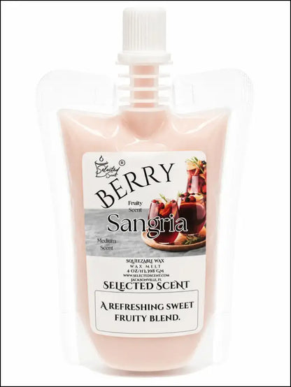 Berry sangria squeezable wax melt sweet home fragrance limited edition - 4 ounces