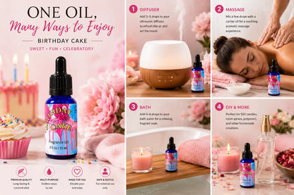 Birthday cake 100% fragrance oil – sweet bakery home by selected scent