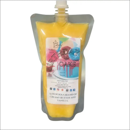 Birthday cake squeezable wax melt - creamy vanilla - 8 ounces
