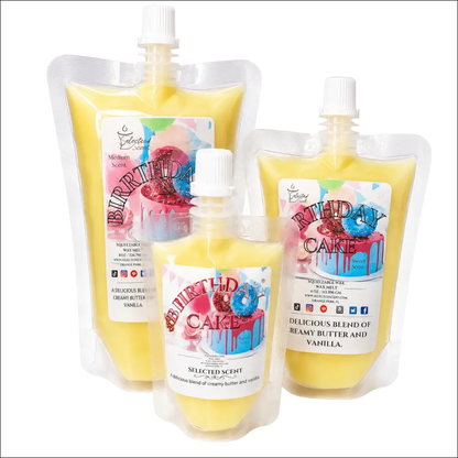 Birthday cake squeezable wax melt - creamy vanilla