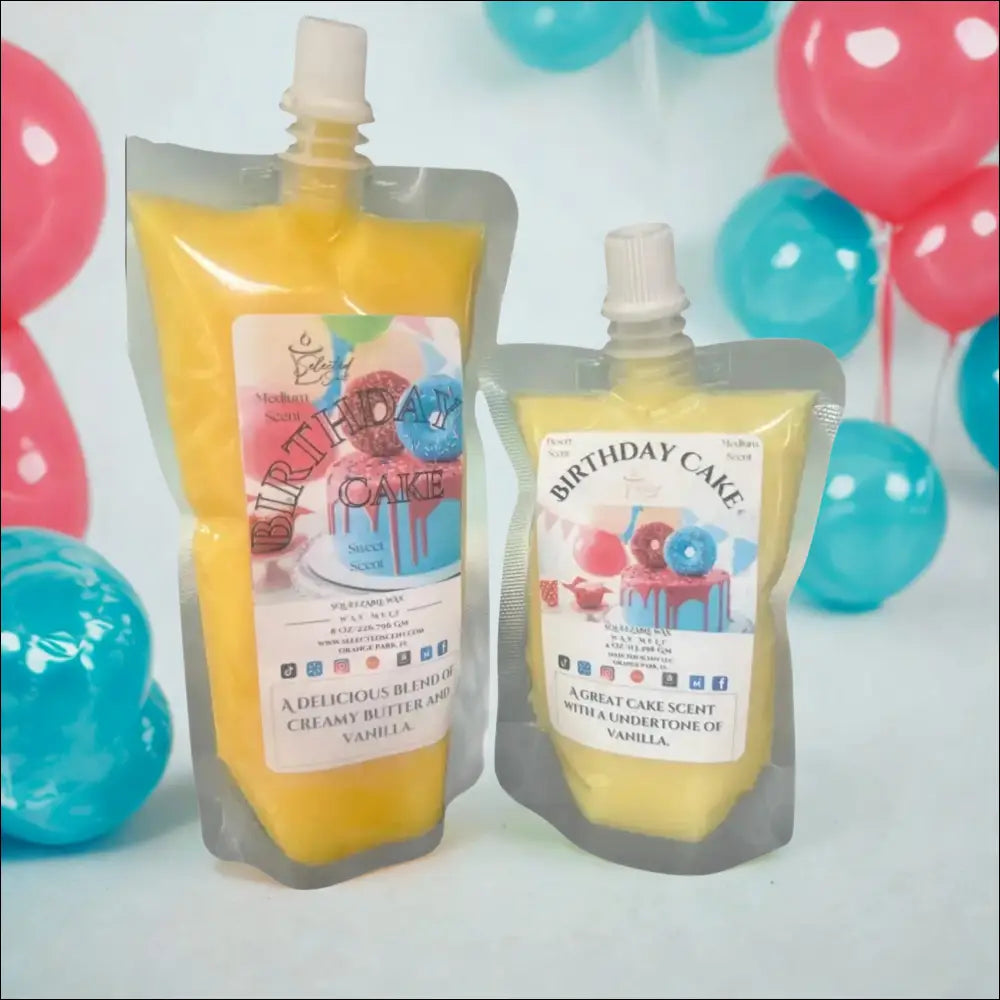 Birthday cake squeezable wax melt - creamy vanilla