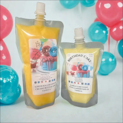 Birthday cake squeezable wax melt - creamy vanilla