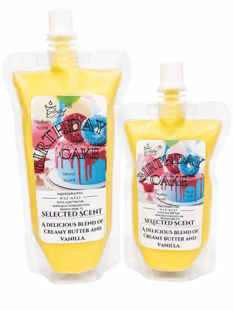 Birthday cake squeezable wax melt - creamy vanilla