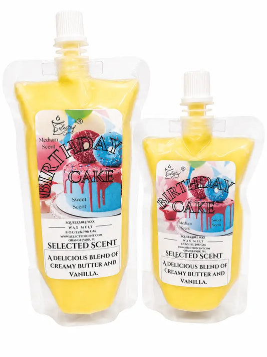 Birthday cake squeezable wax melt - creamy vanilla