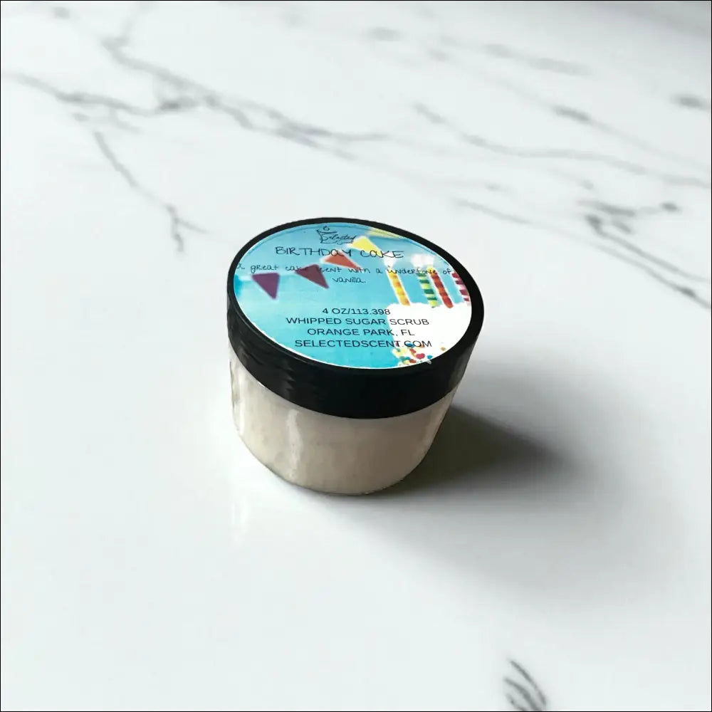 Birthday cake whipped sugar body scrub